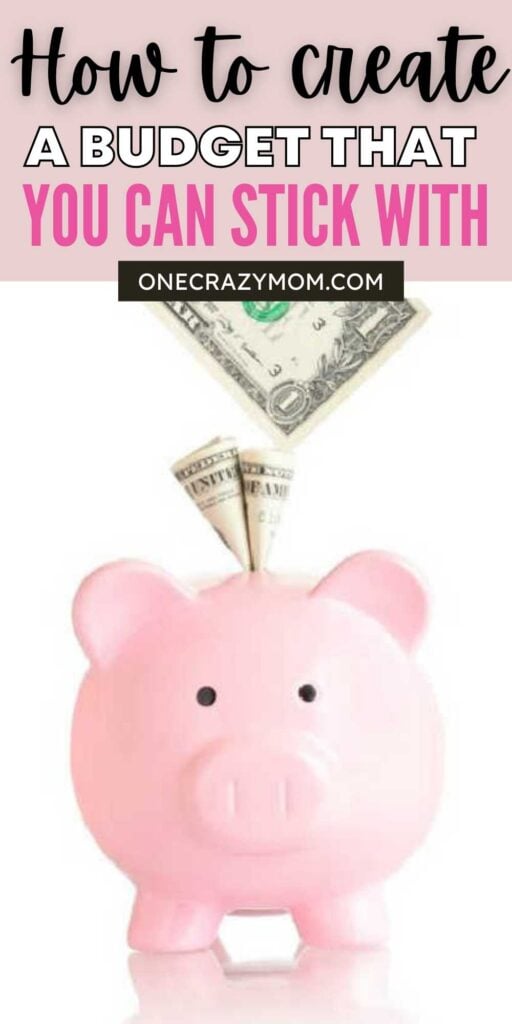 Learn how to create a budget with just a few easy steps. Once you see how to set up a budget, it will put you on the right financial path. Check out these step by step instructions on how to create a budget that is perfect for beginners and you can stick with! #onecrazymom #budget #budgettips #howto