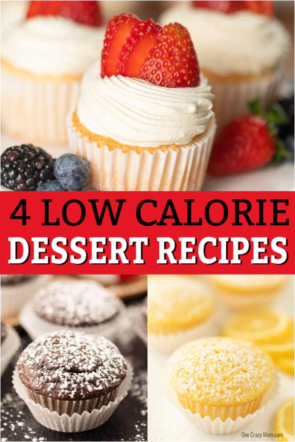 Easy low calorie desserts are simple to make and taste fantastic. These low calorie dessert recipes are delicious and won't ruin your diet. You’ll love these easy healthy dessert options that include chocolate recipes too! #onecrazymom #desserts #lowcaloriedesserts #healthydesserts