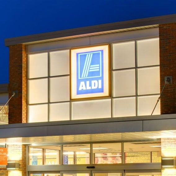 Photo of Aldi grocery store.