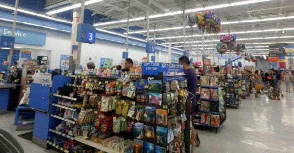 Walmart checkout line
