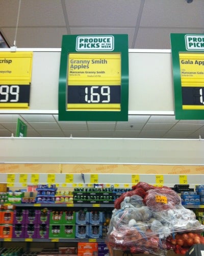 Produce aisle.