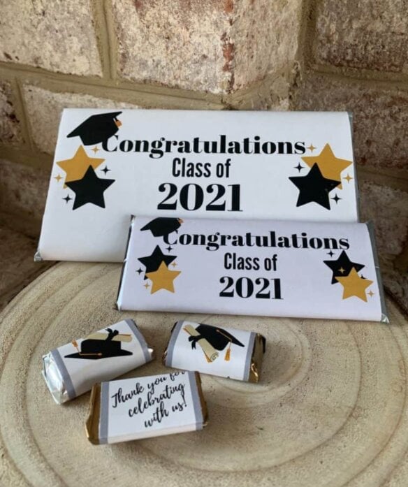 Graduation candy bar