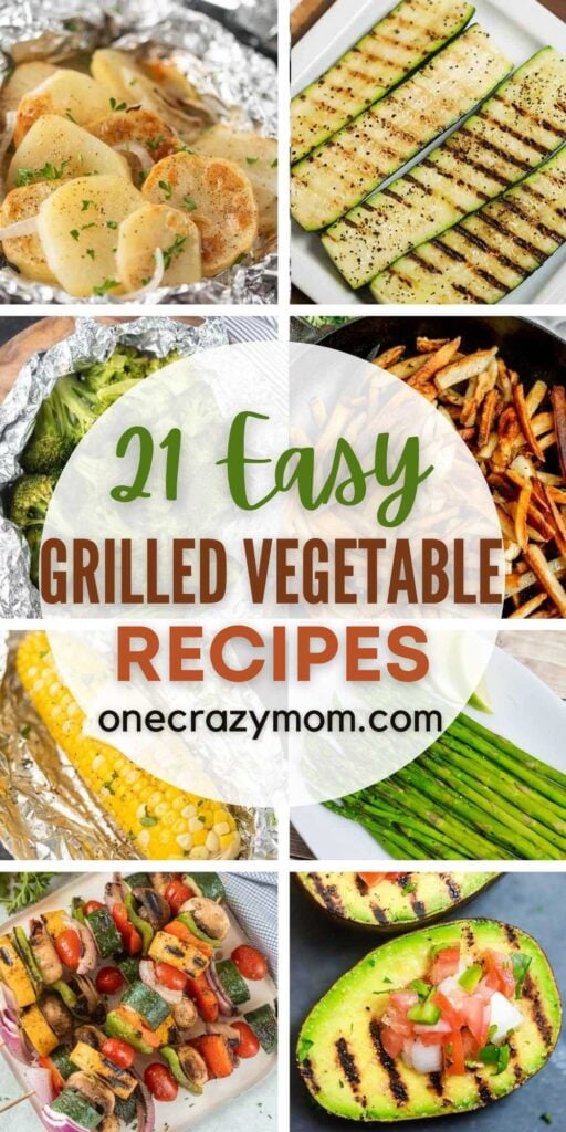 21 of the Best Grilled Vegetables you have to try. Learn how to grill vegetables for an easy and delicious side dish. You will love these simple and healthy grilled vegetable recipes that taste amazing too. Learn how to grill vegetables in foil and directly on the grill too. #onecrazymom #grillingrecipes #vegetablerecipes #sidedishrecipes #recipes
