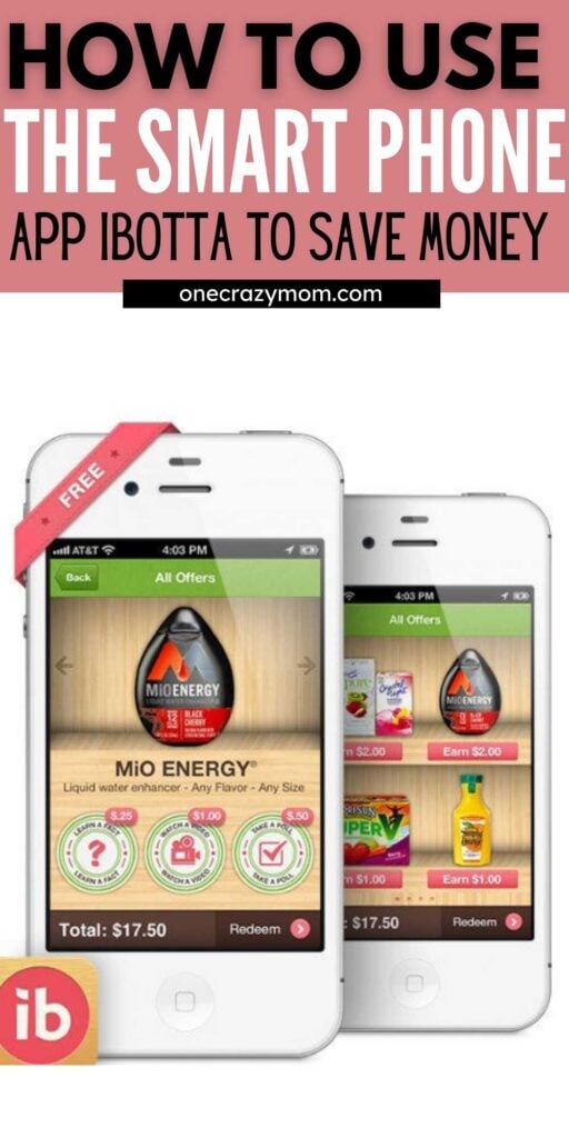 Learn how to use Ibotta app to save your family money. Try these simple steps that will help your budget without much work. If you’re new to Ibotta, check out these tips on how to use it to save the most money. #onecrazymom #ibotta #ibottaapp #moneysavings #savingstips