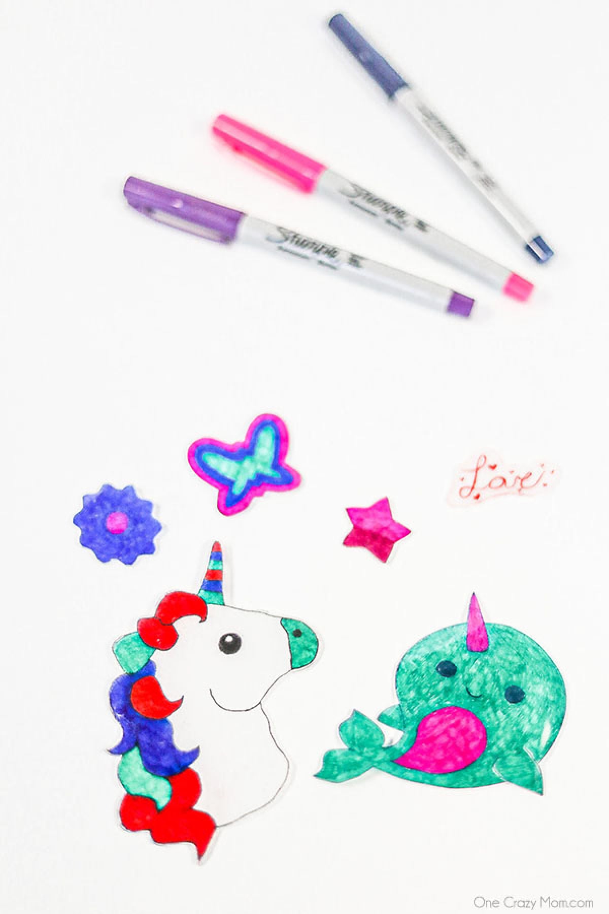 Learn how to make shrinky dinks today for a fun activity the kiddos will love. Get creative and make lots of fun designs with these homemade shrinky dinks. Shrinky Dinks ready to use.