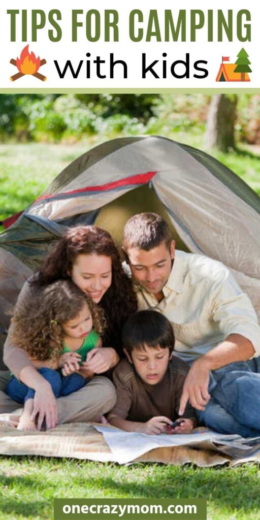 Check out these 5 tips for camping with kids. Learn everything you need to know including what to take camping with kids. You will love easy camping hacks to make camping with kids easy and fun. #onecrazymom #campinghacks #campingtips #camping