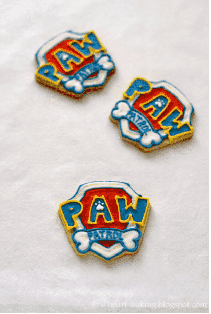 Paw Patrol Badge Cookies
