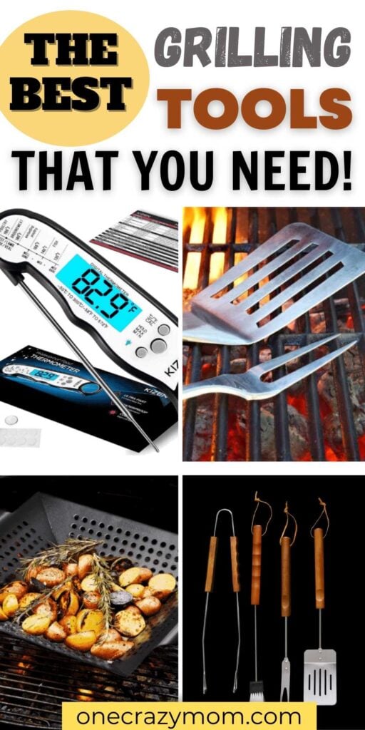 We have 8 of the Best Grill Tools you need. Make grilling a breeze with the Best Grill Tools for burgers, veggies and more. These are the best grill tools set for you to use this Spring or Summer. You are going to need these grilling tools. #onecrazymom #grillingtools #grilling #grillingtips