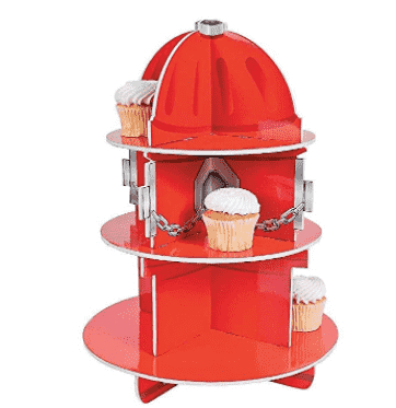Paw Patrol cupcake tower.