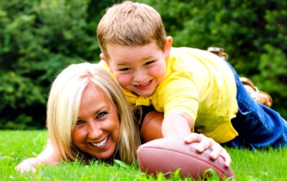Here are 8 mom and son date night ideas. Choose from several fun mother son bonding activities that are sure to make for a special night. Mother and son with a football