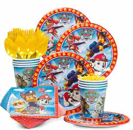 Paw Patrol plates.