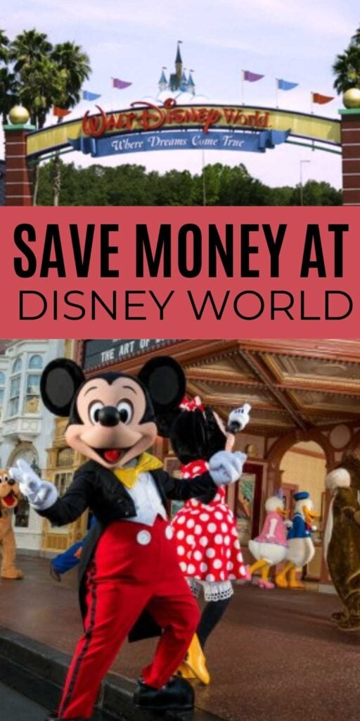 Save Money at Disney World - here are 10 easy money saving tips that you haven't thought of to save money inside Disney world. These are the best forgotten money saving tips when you’re inside of Disney World. #onecrazymom #moneysavings #moneysavingtips #disneyworld #savinghacks