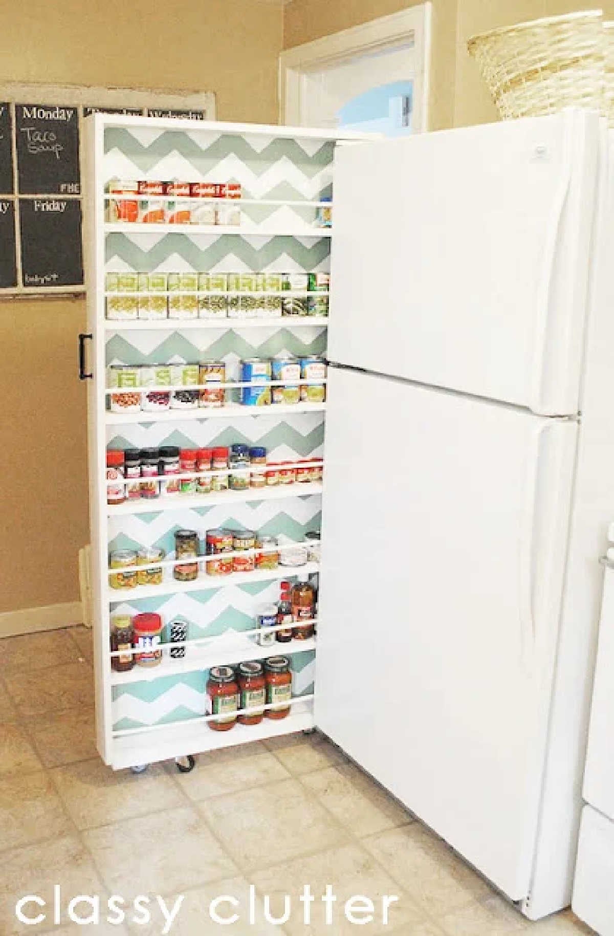 Learn how to organize canned food with these easy canned food storage ideas. Over 15 canned food storage hacks that will get your pantry in order.