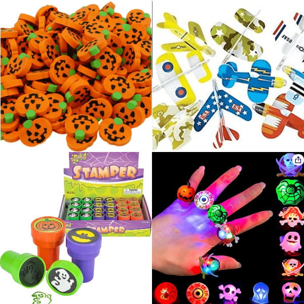 The Best Non Candy Halloween Treats that trick or treaters will love. Find 23 Halloween treat ideas that don't include candy treats that kids will love. These non candy Halloween treats are perfect for school, for kids, for teens or for party favors for a Halloween party! #onecrazymom #halloweentreats #halloweenideas