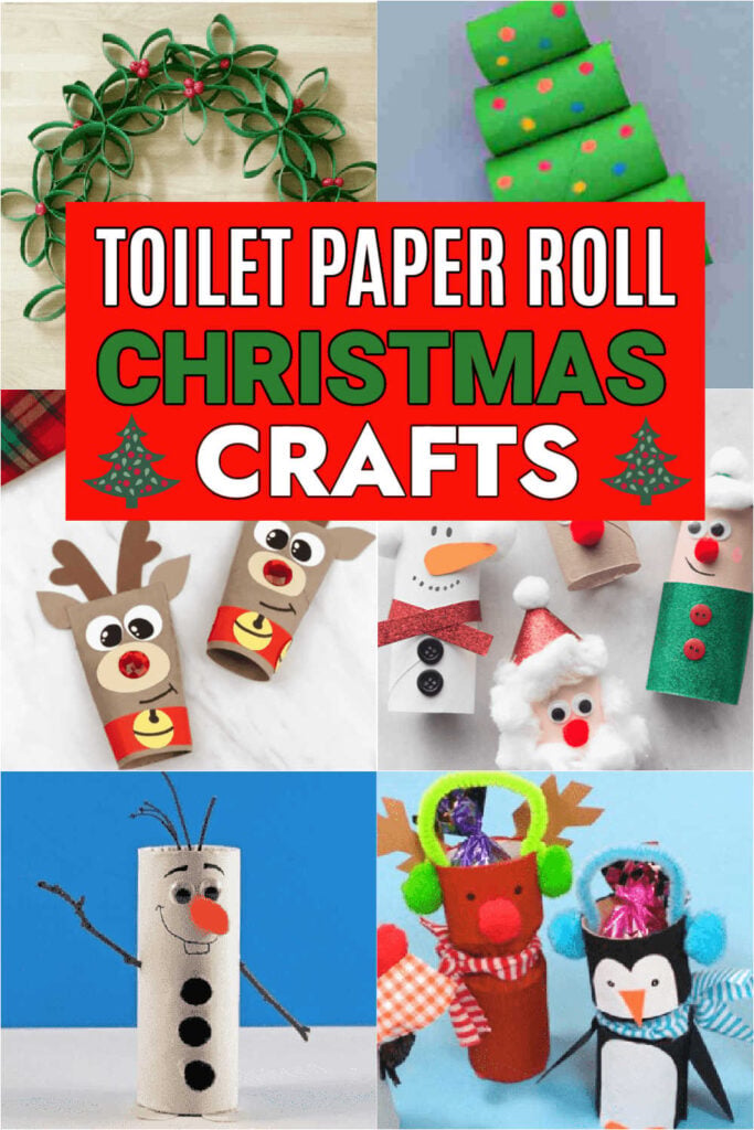 24 easy toilet paper roll Christmas crafts that every kids will love. Turn a simple toilet paper tube into a fun DIY. These easy crafts are easy and perfect for kids or for toddlers. These preschool crafts are fun to use as decorations too! #onecrazymom #christmascrafts #toiletpaperrollcrafts