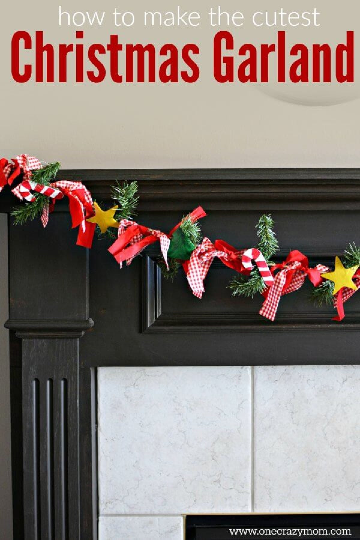 Garland makes your home festive for Christmas. DIY Christmas garland is perfect for the mantle or anywhere you need a festive touch. It's so easy to make! Garland makes your home festive for Christmas. DIY Christmas garland is perfect for the mantle or anywhere you need a festive touch. It's so easy to make!