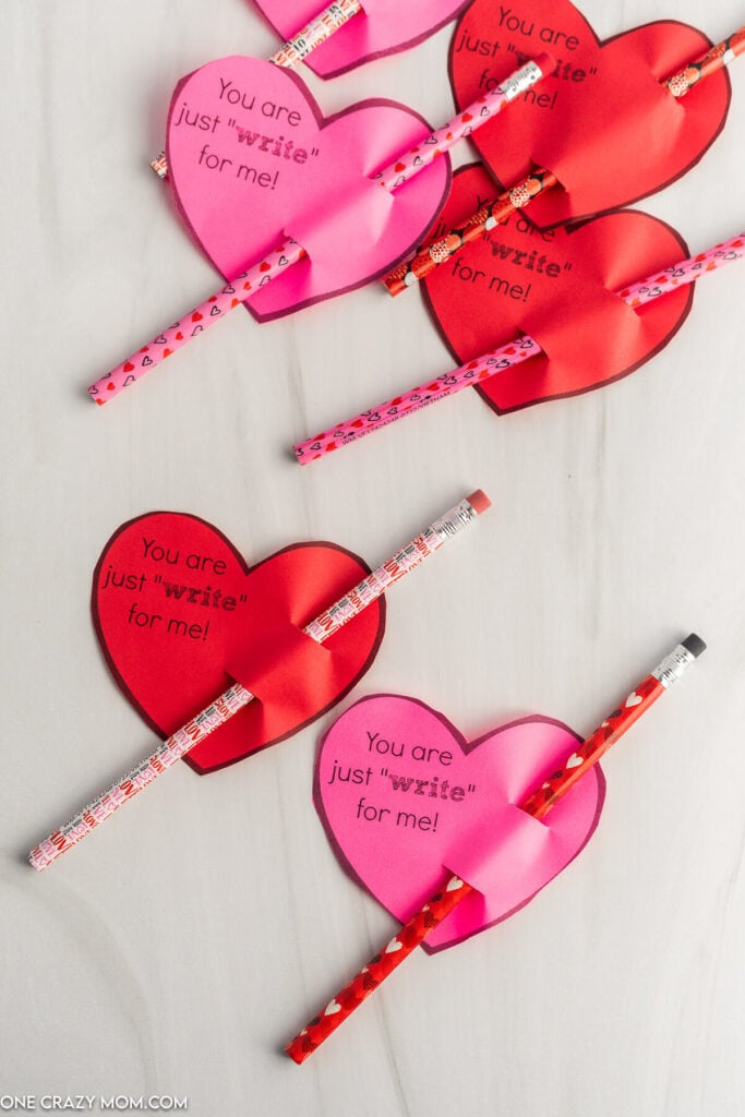 You are just write for me valentine with pencil.