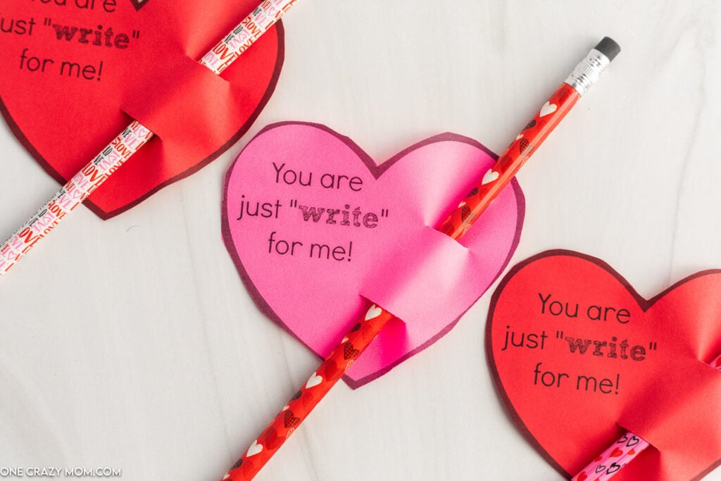 You are just write for me valentine with pencil.