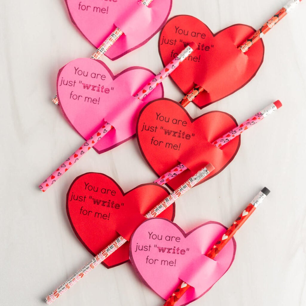 You are just write for me valentine with pencil.