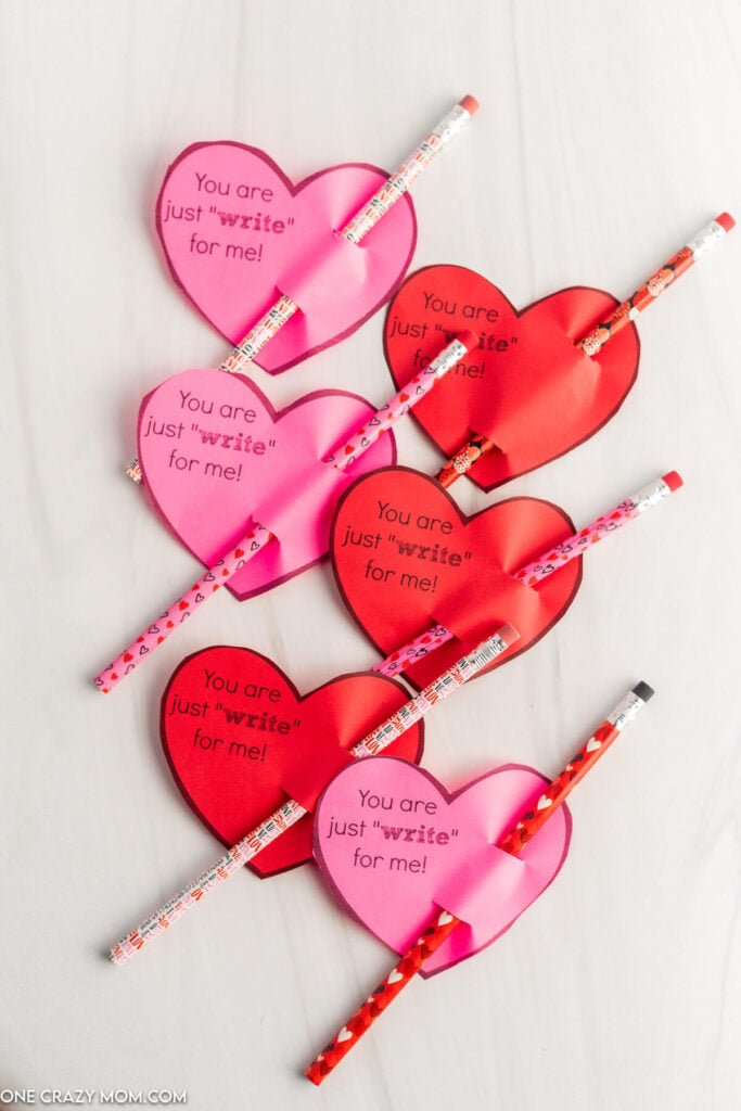 You are just write for me valentine with pencil.