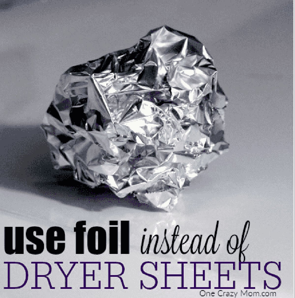 Ball of foil ready to use.