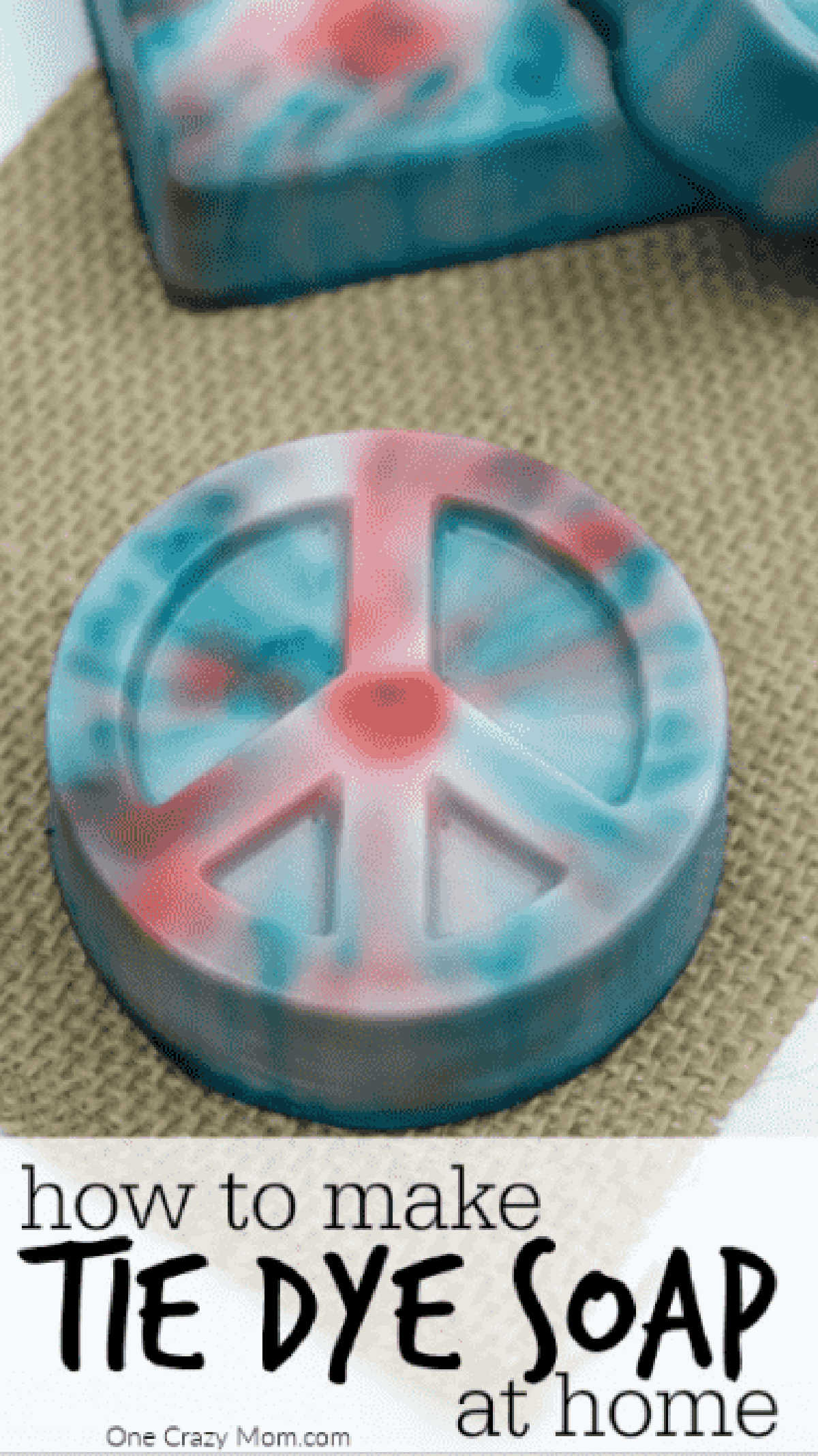 Tie Dye Soap ready to use.