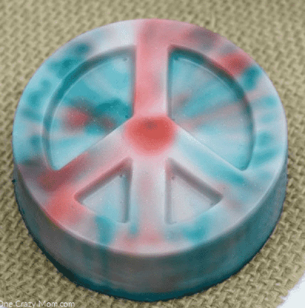 Tie Dye Soap ready to use.