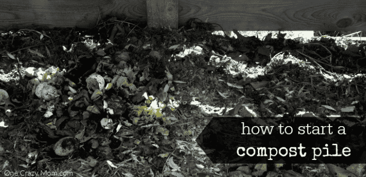 Compost in a pile.