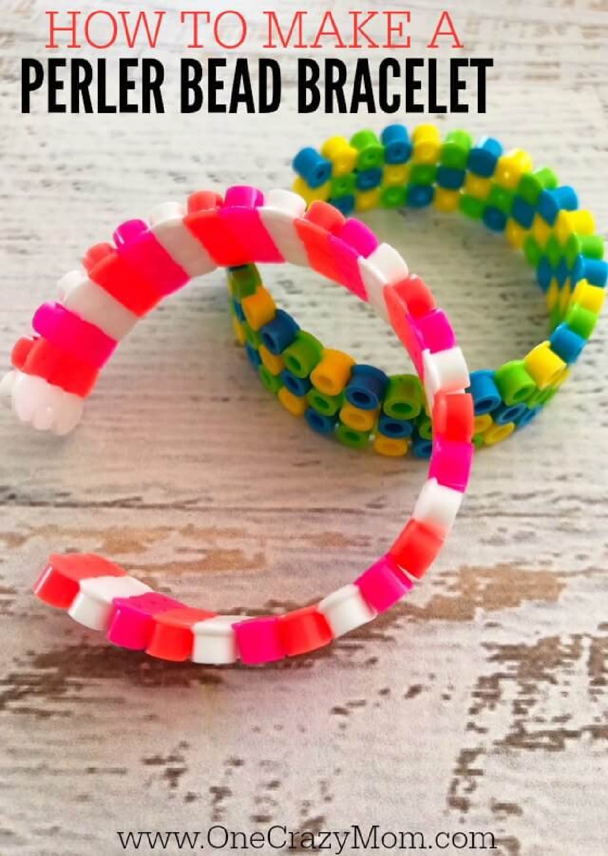 Perler bead bracelets ready to use. 