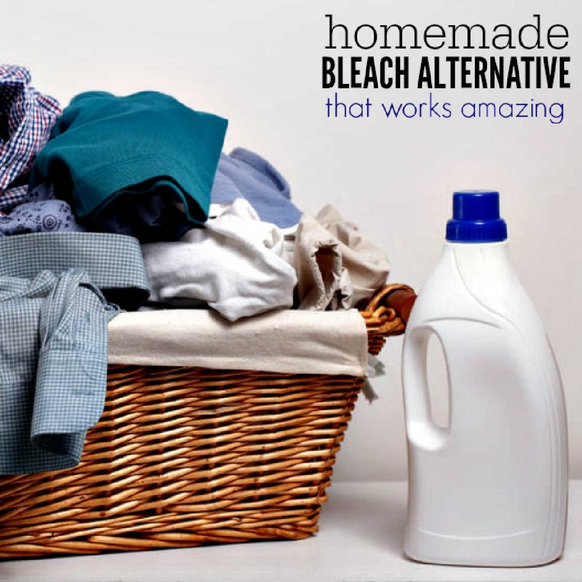 Never worry about chemicals again and make natural bleach alternative. It's so easy to make homemade bleach. You will love this simple bleach alternative.