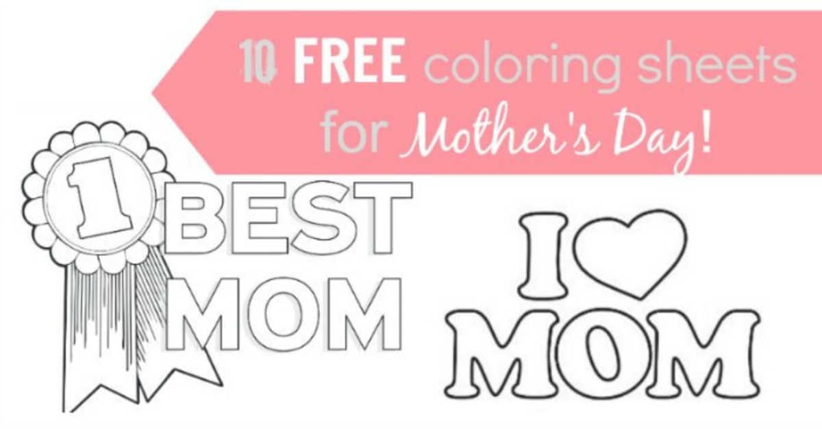 We have a list of free Mother's day coloring pages that the kids can color for Mom. These free printable mothers day coloring pages are perfect to surprise Mom with a homemade gift. These mothers day coloring sheets also make a cute card!