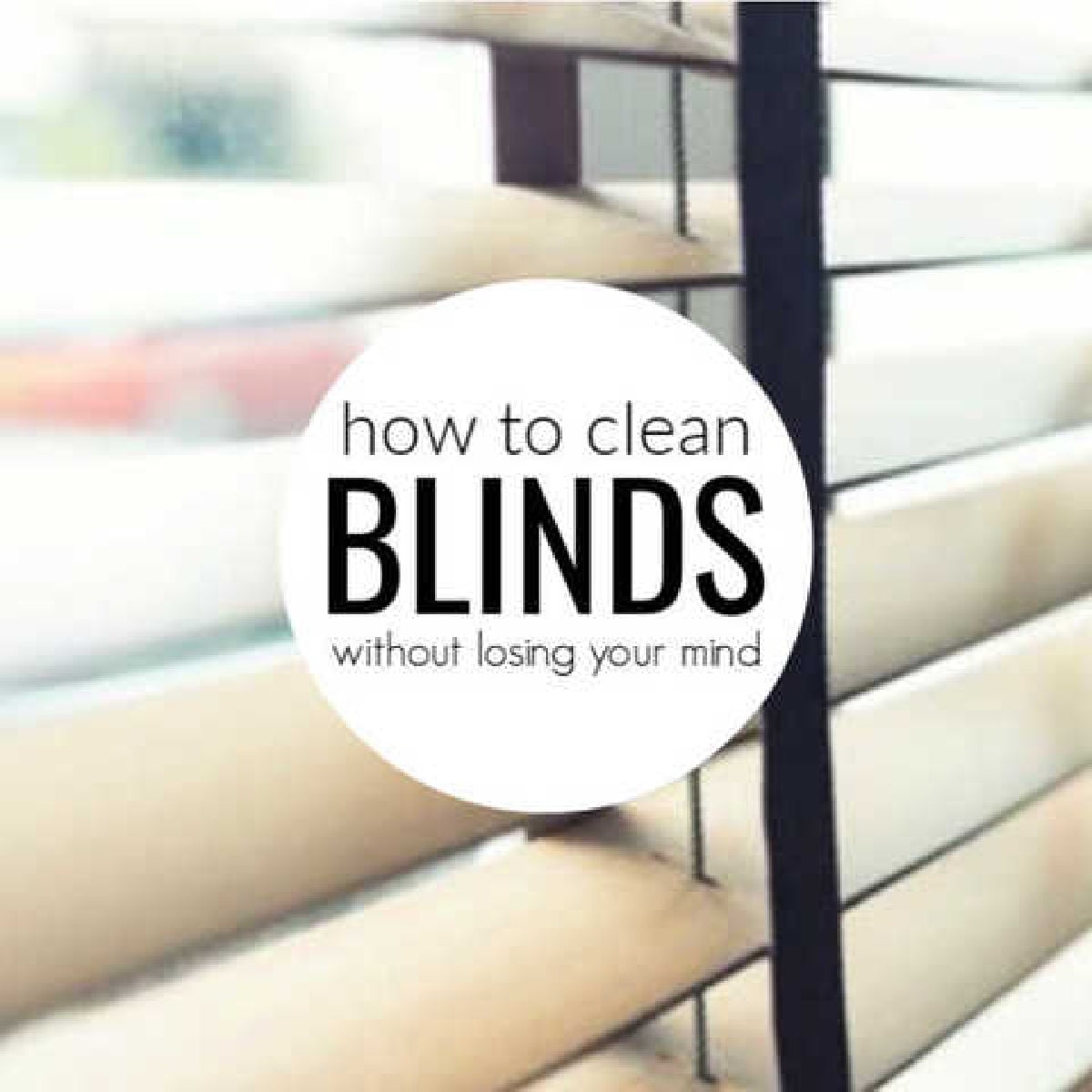 Do you need to clean your blinds but keep putting the task off? Learn how to clean blinds quickly and easily with these easy tips. Window with blinds open.