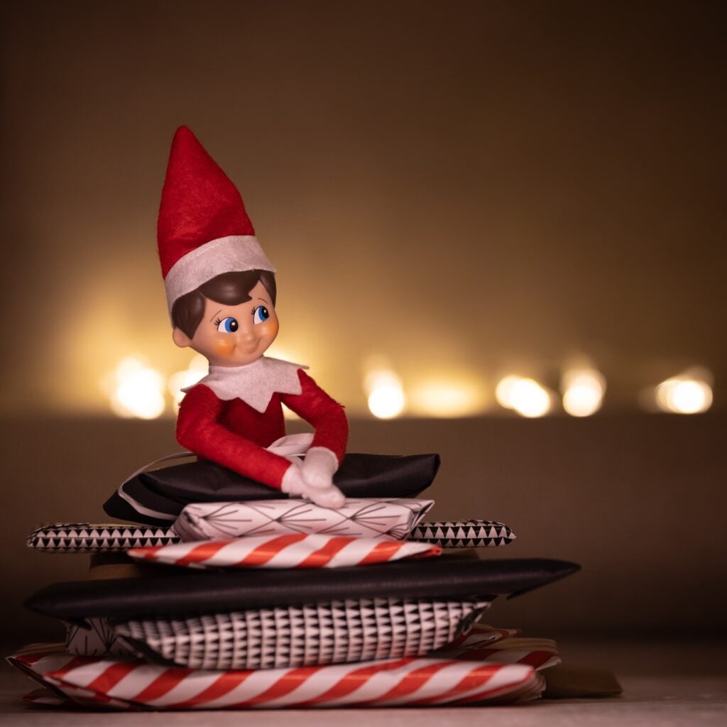 Discover the enchanting world of Elf on the Shelf with these whimsical Elf on the Shelf name ideas. Find the perfect name for your elf. This is a huge list full of Disney names, girl names, boy names and simple and funny names too. These names are the best. #elfontheself #nameideas #christmasideas