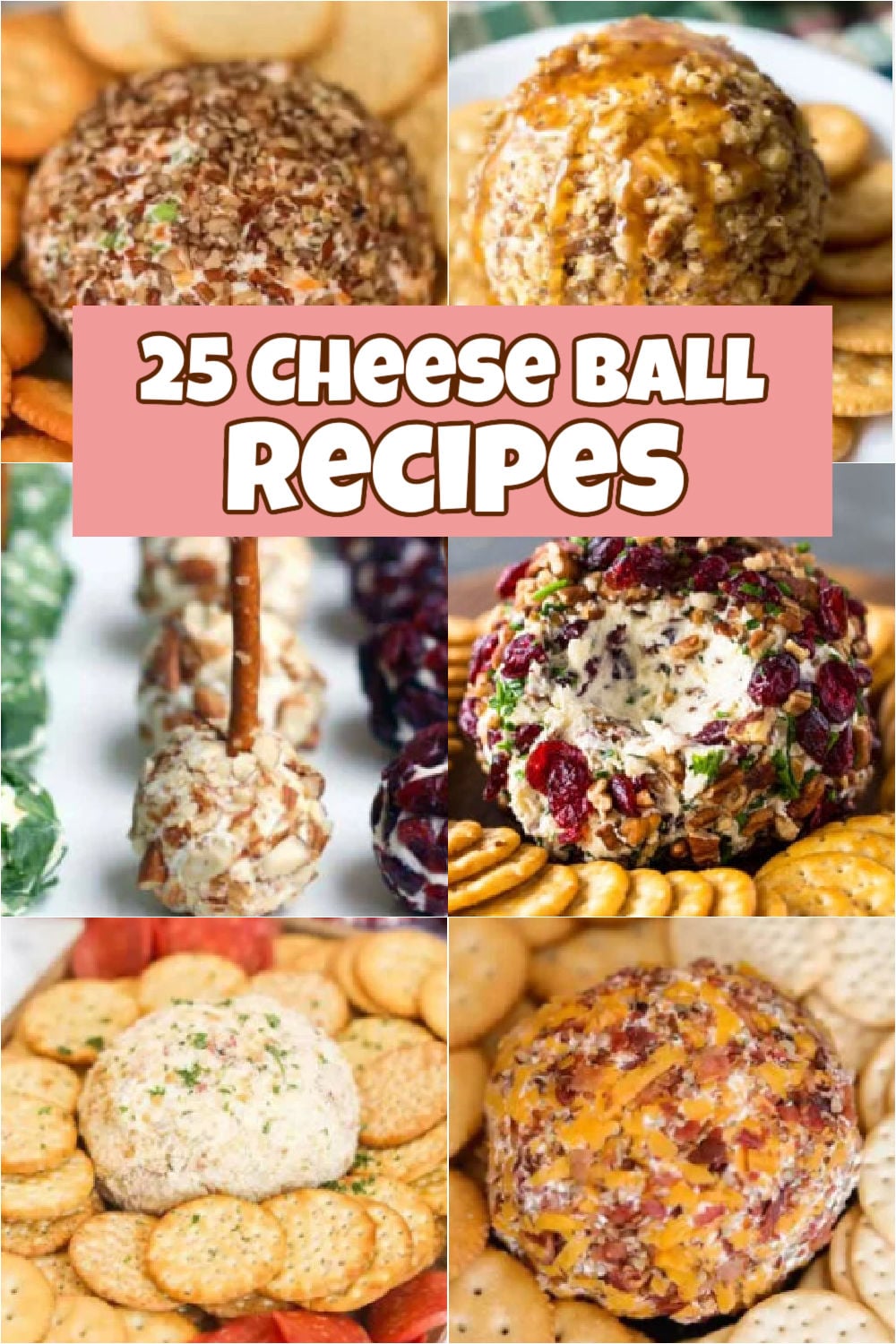 These delicious Cheese Ball Recipes are perfect for easy appetizers. 25 recipes for cheese balls that you can enjoy for any event. From traditional flavors to sweet and savory, these are the best options for Game Day, holidays and more. #onecrazymom #cheeseballrecipes #cheeseballrecipeseasy
